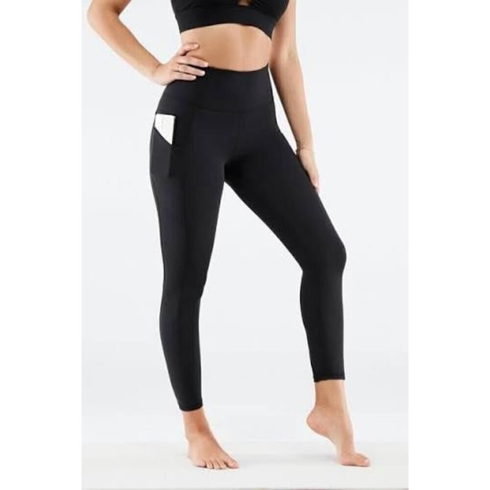 Fabletics Oasis Pureluxe Legging With Pockets Size Small Black NEW NWT Athletic